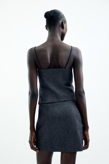JUPE Z1975 MINI EN JEAN - Bleu de Zara - Image 3