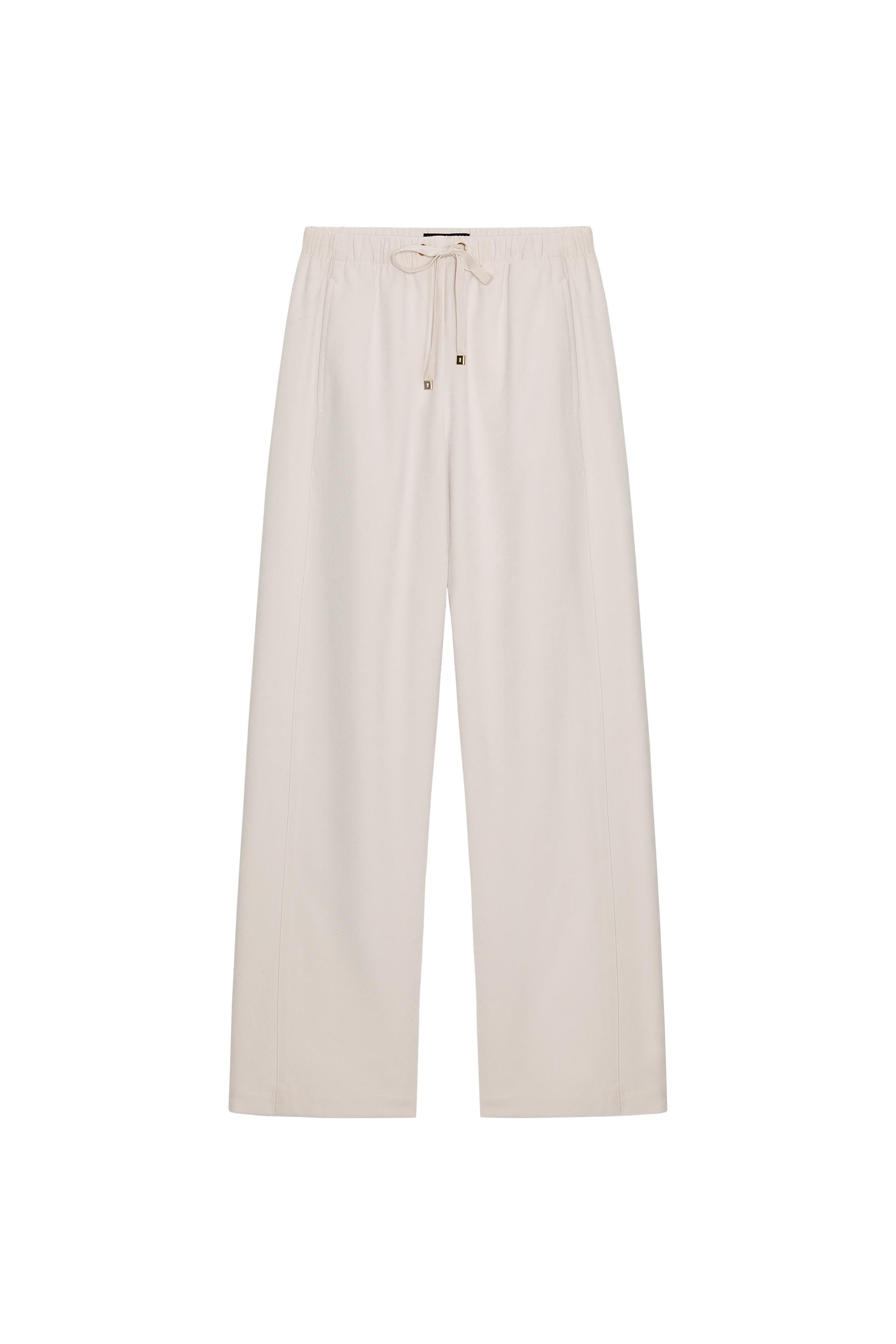 LASTİKLİ BEL GENİŞ PAÇA PANTOLON