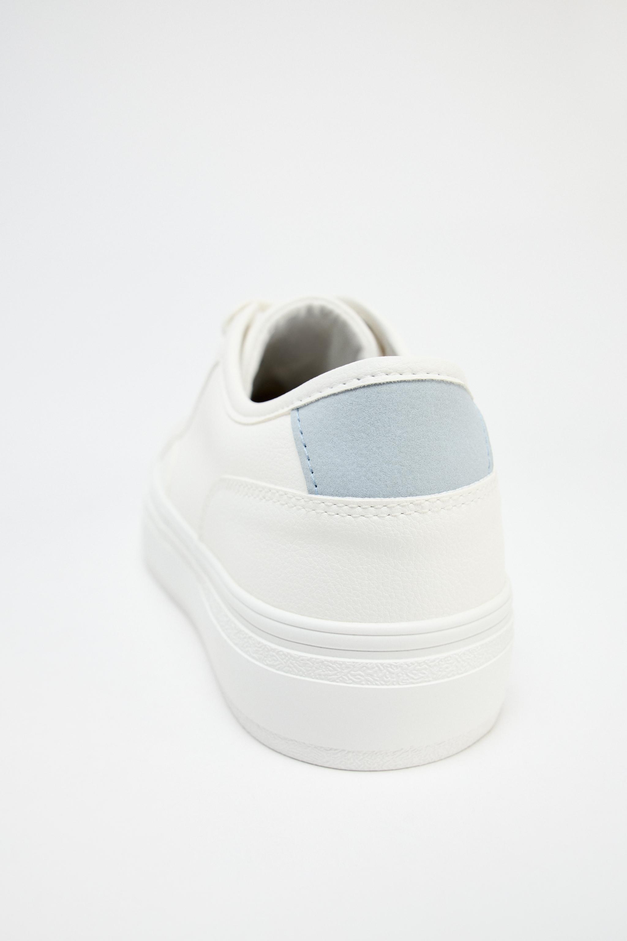 しろしろ JEWEL HIGH TOP SNEAKERS - White | ZARA United States
