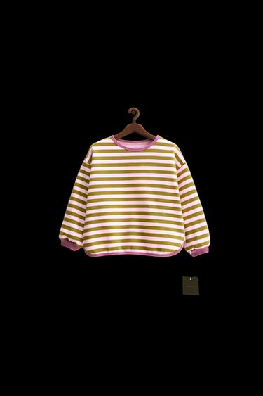ZARA TIMELESS - STRIPED SWEATSHIRT - Olive green by Zara - Image 0