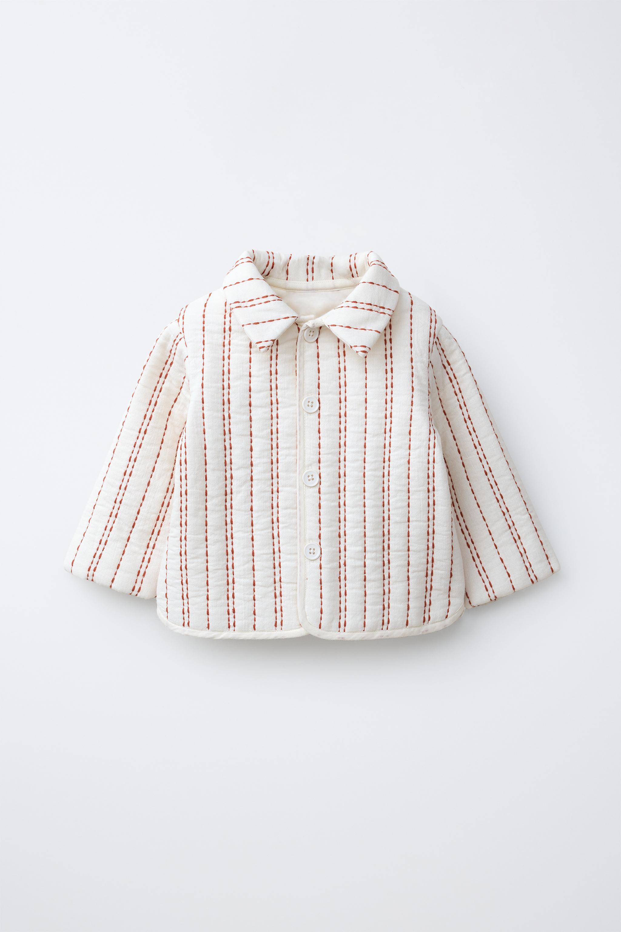 BLOUSON MATELASSÉ RAYURES BRODÉES
