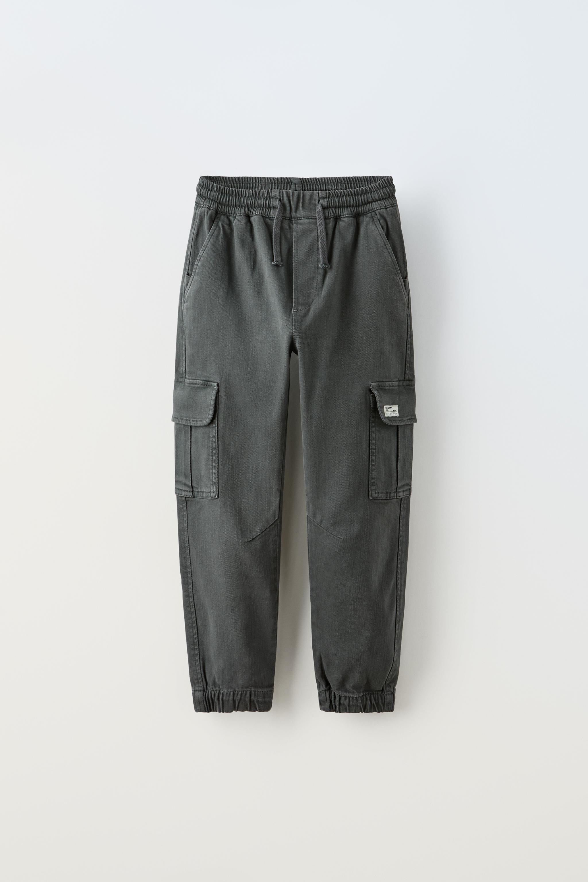 HIGH STRETCH CARGO PANTS - Anthracite grey