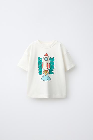 VEHICLE PRINT T-SHIRT — Oyster-white 1