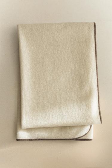 CASHMERE THROW - Ecru by Zara - Image 4