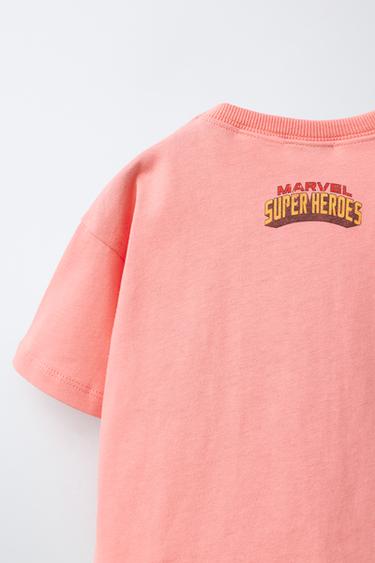 T-SHIRT THE AVENGERS IRON MAN © MARVEL - Rose délavé de Zara - Image 3