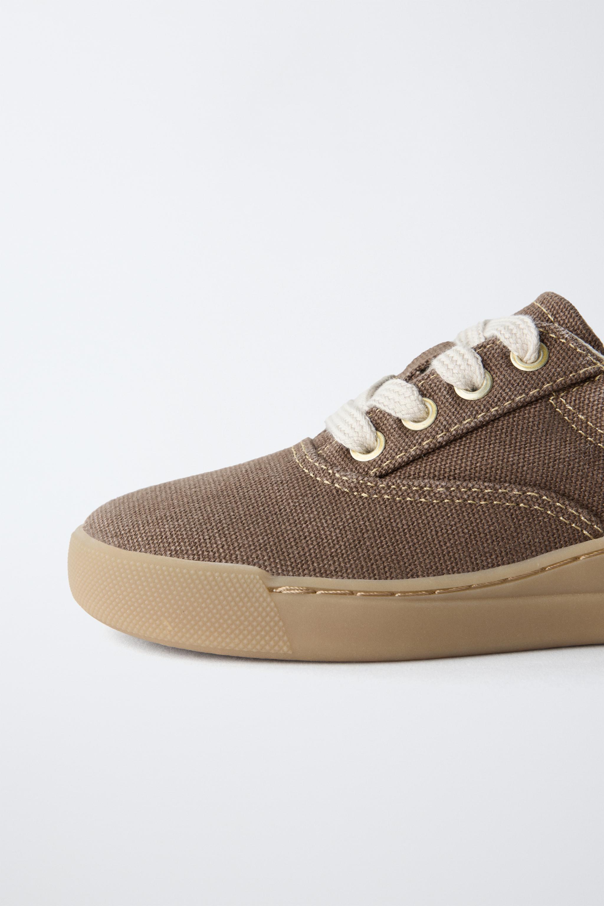 Детские кроссовки Zara LACE-UP SNEAKERS — фото 5