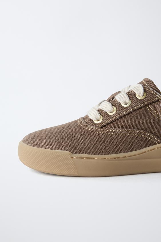 TENNIS À LACETS - Marron de Zara - Image 4