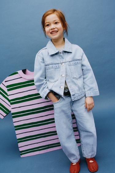 XHAKETË DENIM BAZIKE - E kaltër e hapur nga Zara