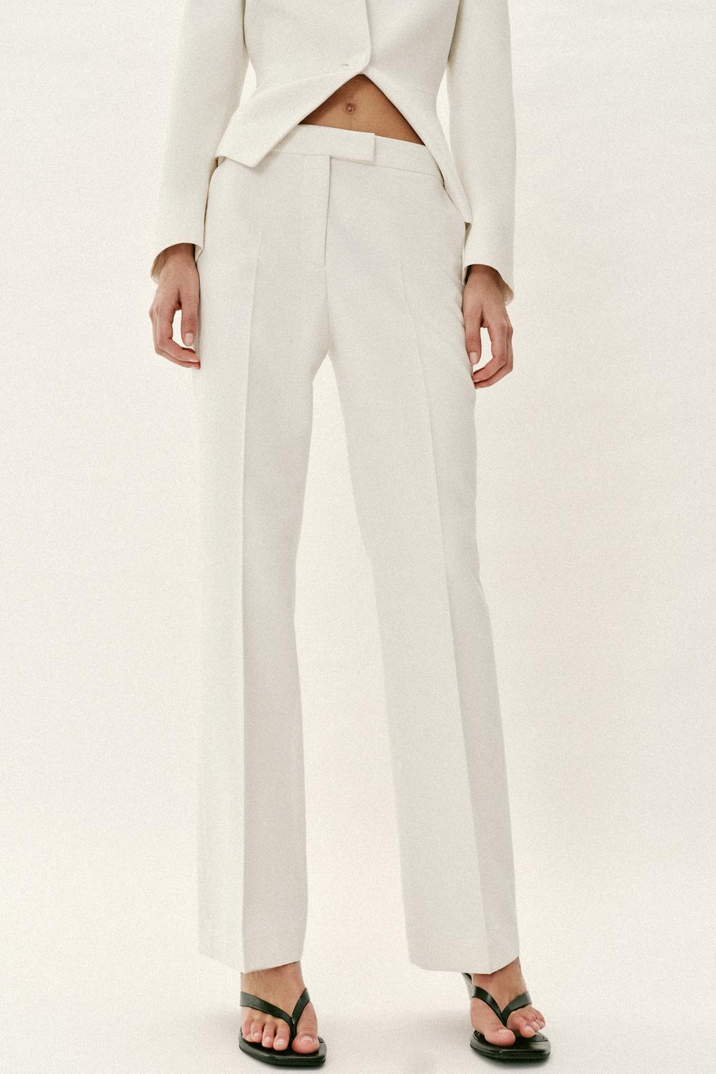 LOW-RISE STRAIGHT LEG PANTS