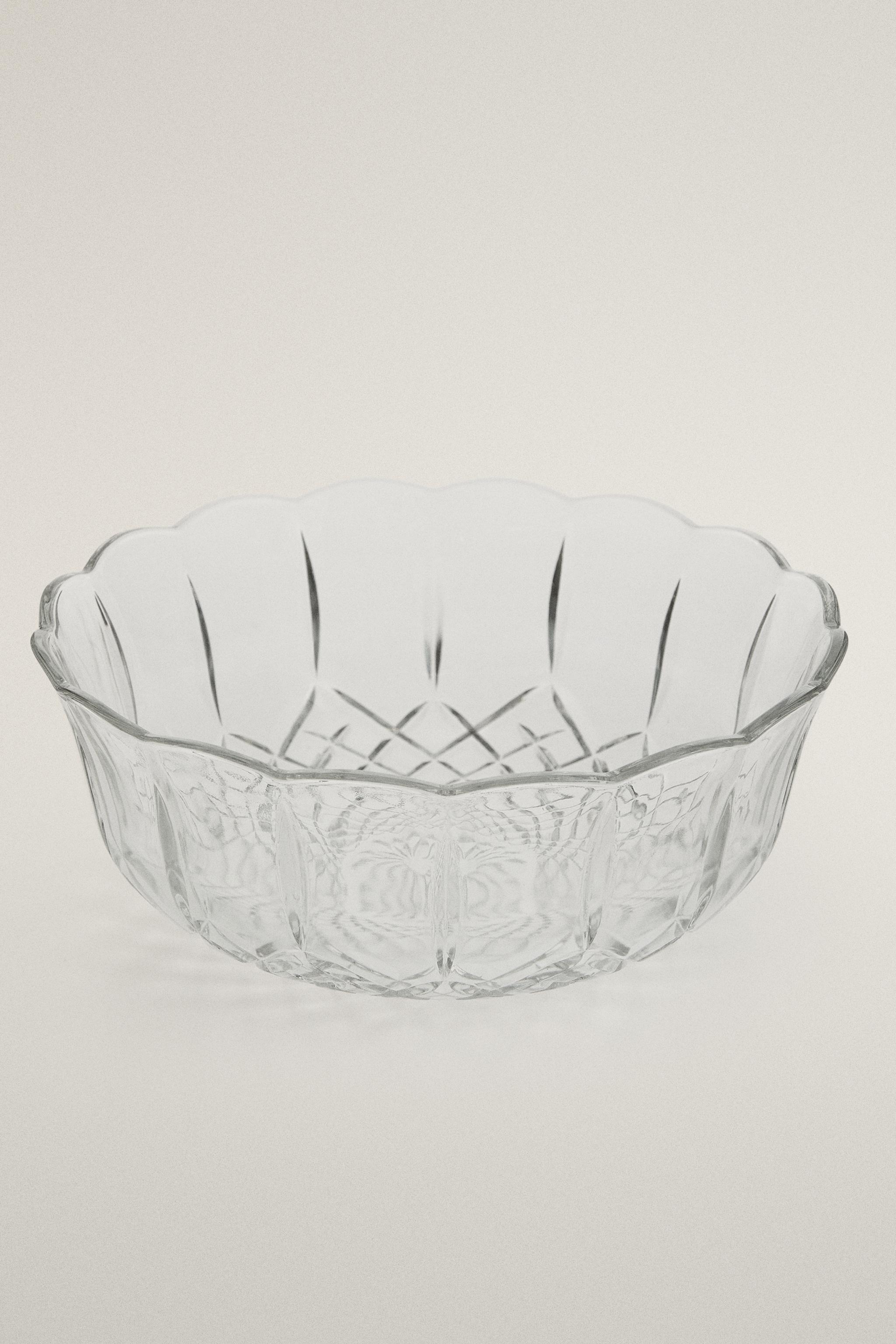SALADIER EN VERRE TAILLÉ