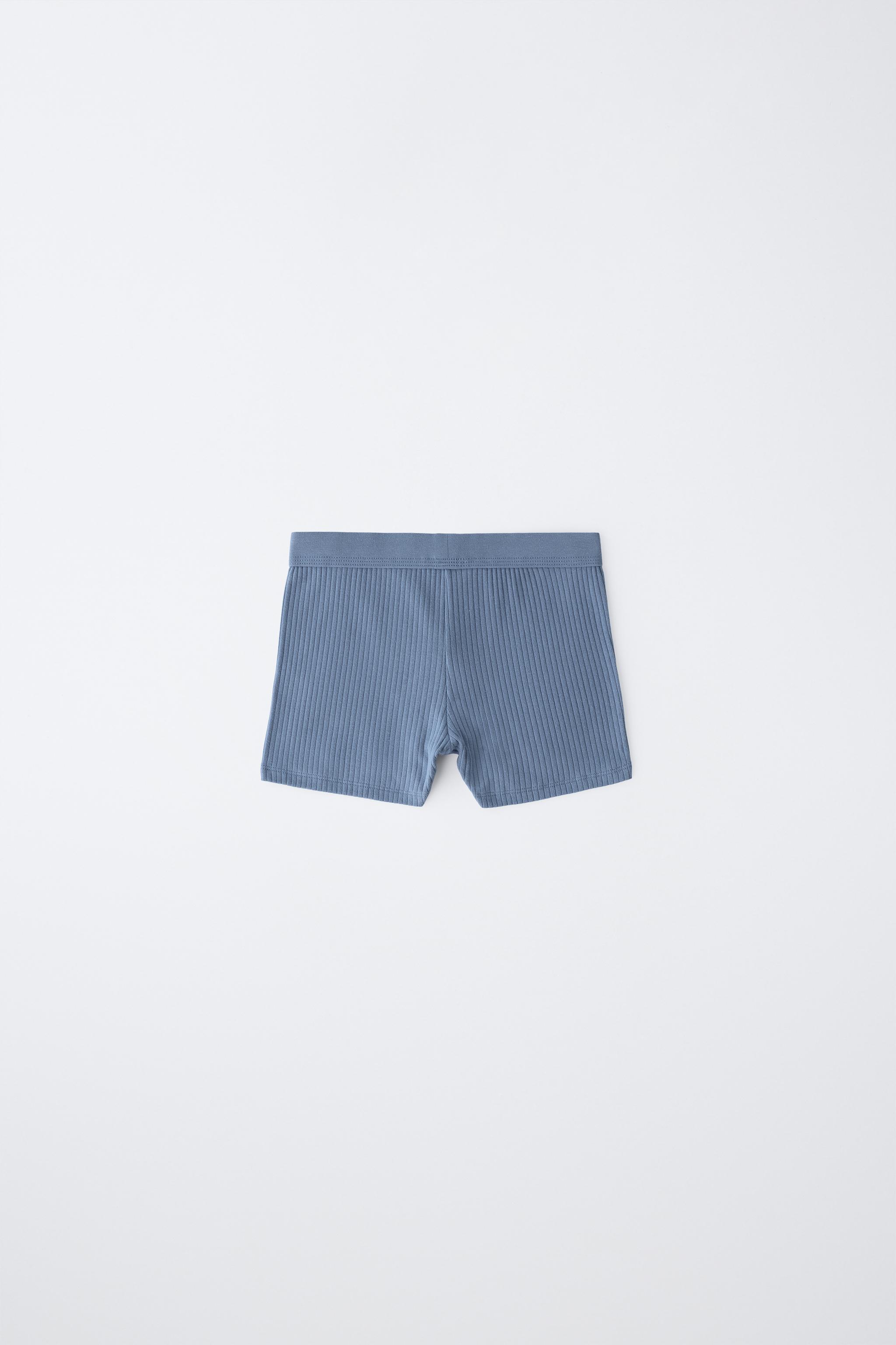 6-14 ANS/ LOT TROIS BOXERS CÔTELÉS ÉTIQUETTE