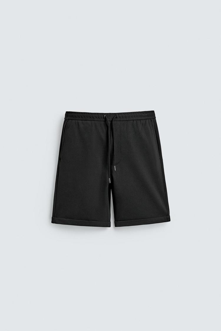 ZARA REGULAR FIT COMFORT BERMUDA SHORTS