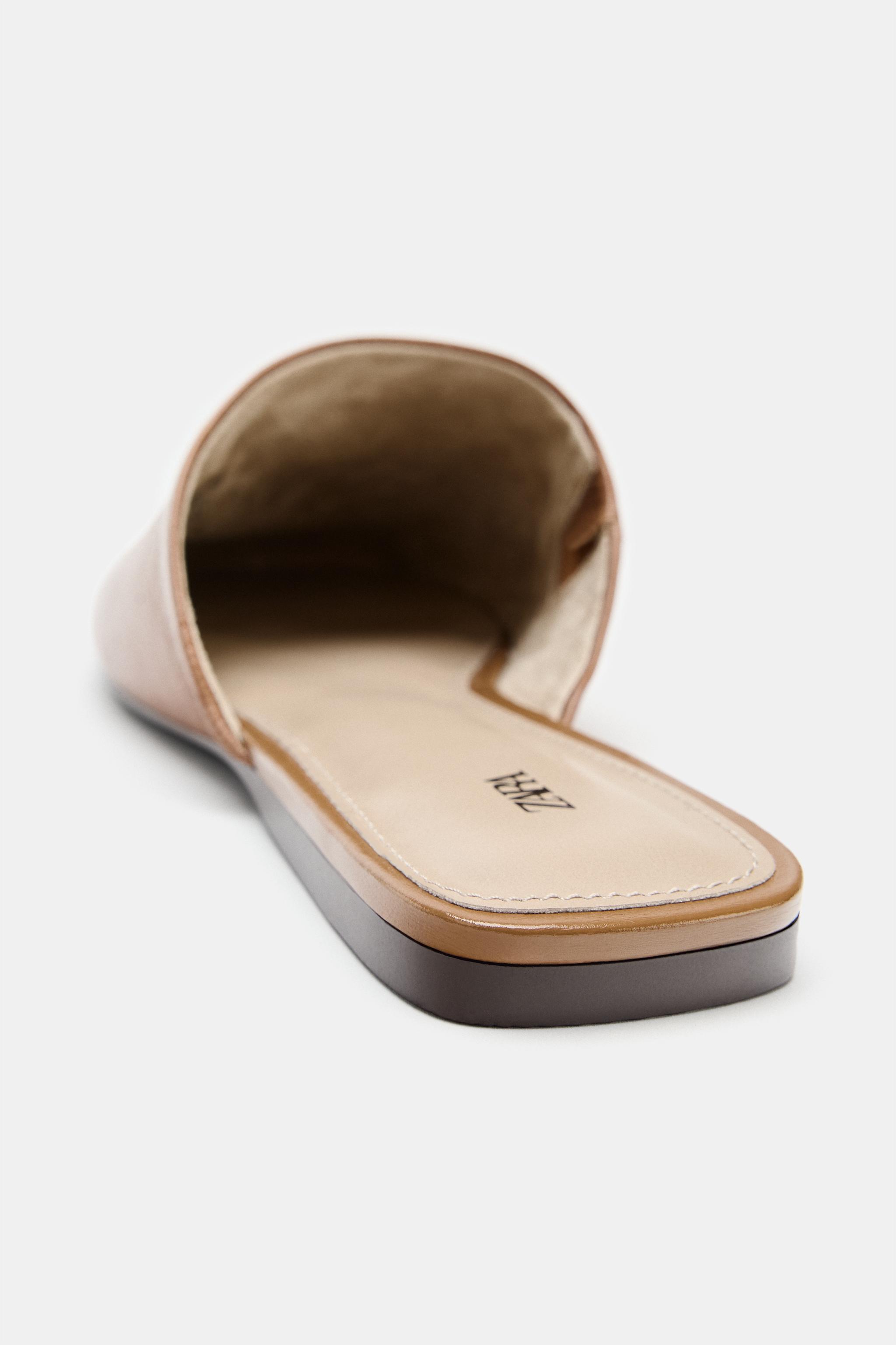 LEATHER SLINGBACK SHOES