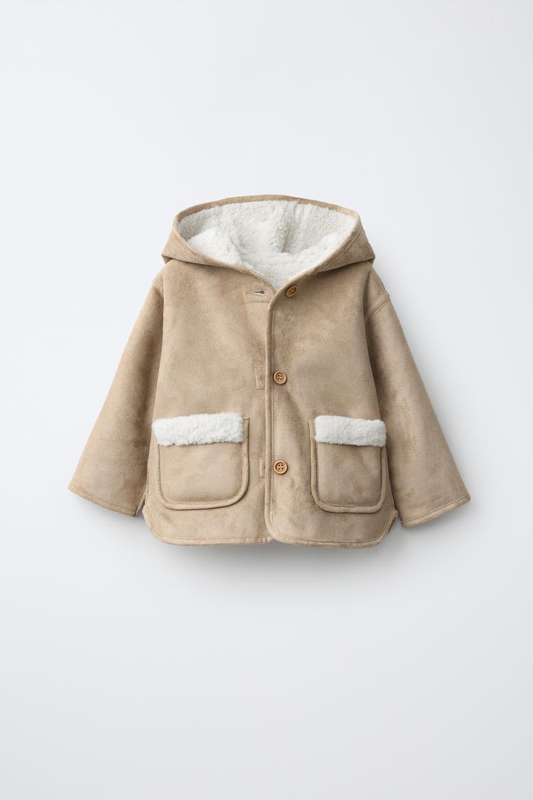 CAZADORA DOBLE FAZ BORREGUILLO REVERSIBLE CAPUCHA