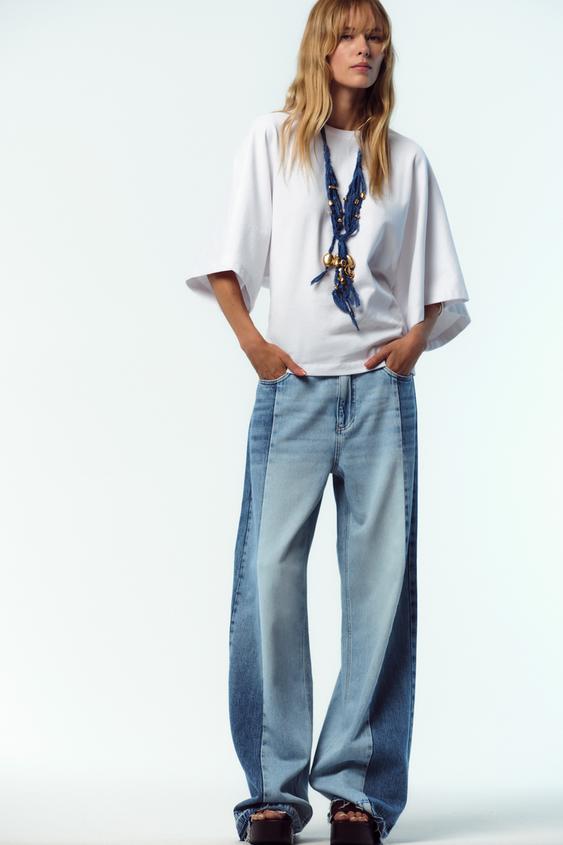 WASHED CAPE SLEEVE T-SHIRT