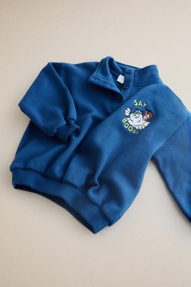 KIDS’ MONSTERS, INC. ©DISNEY/PIXAR PLUSH SWEATSHIRT - Navy blue by Zara - Image 0