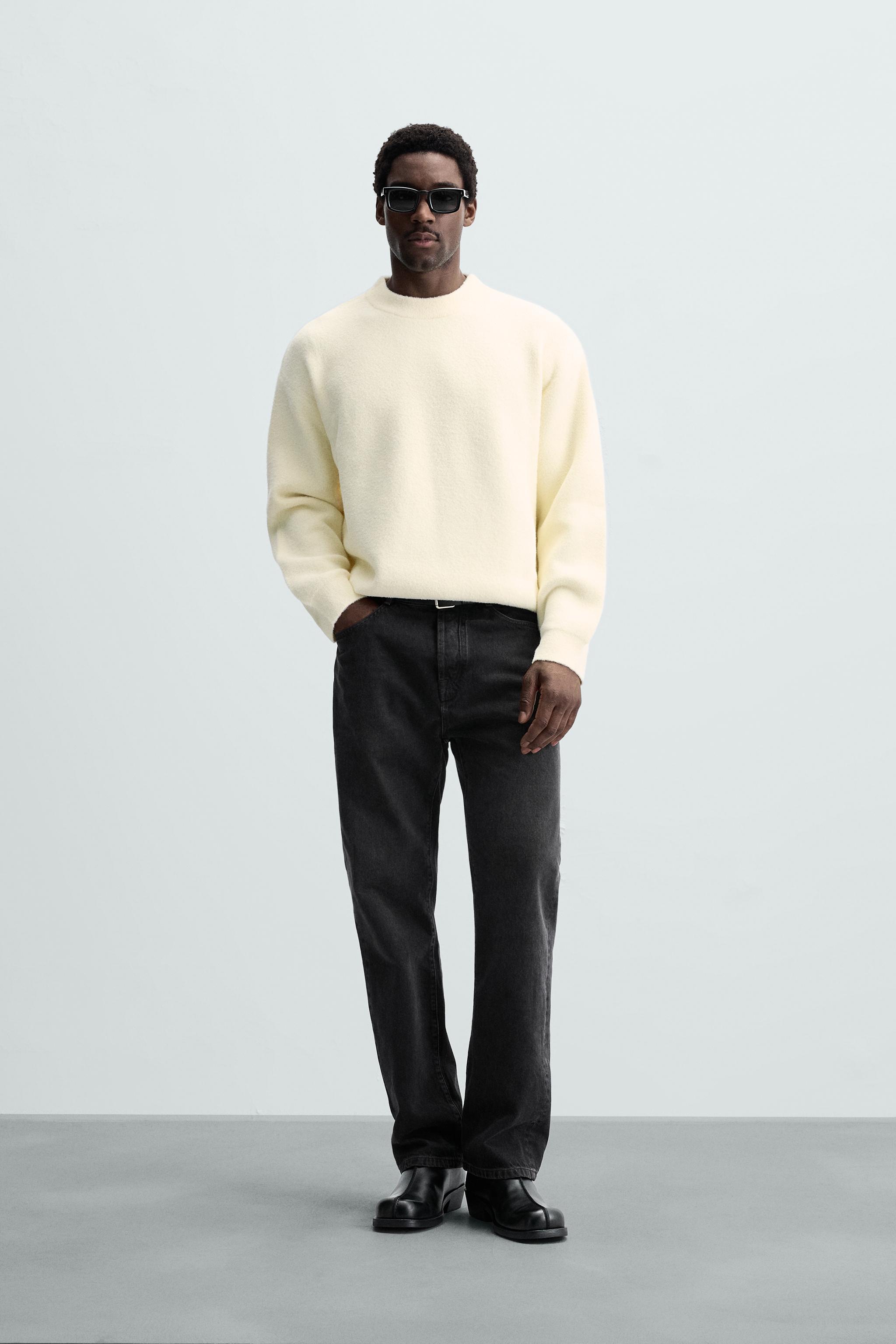 TEXTURED SWEATER - Ecru | ZARA Australia