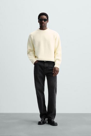 TEXTURED SWEATER - Ecru by Zara - Image 0