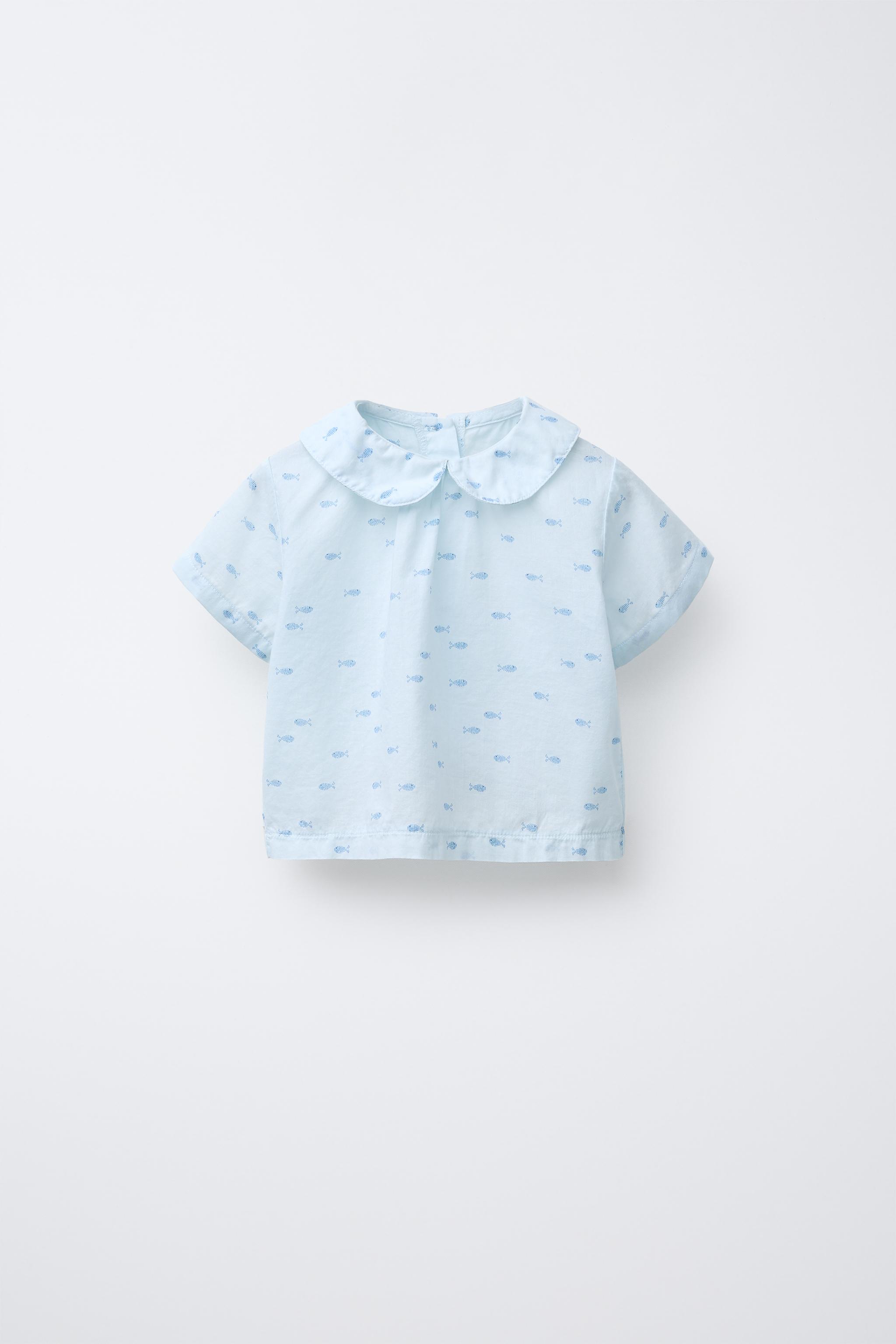 最終お値下げ/美品！HELLOLUPO/pecol shirt / 6-7y DankeSchon/ダンケシェーン/TENCEL OPENCOLLAR S/S SHIRTS
