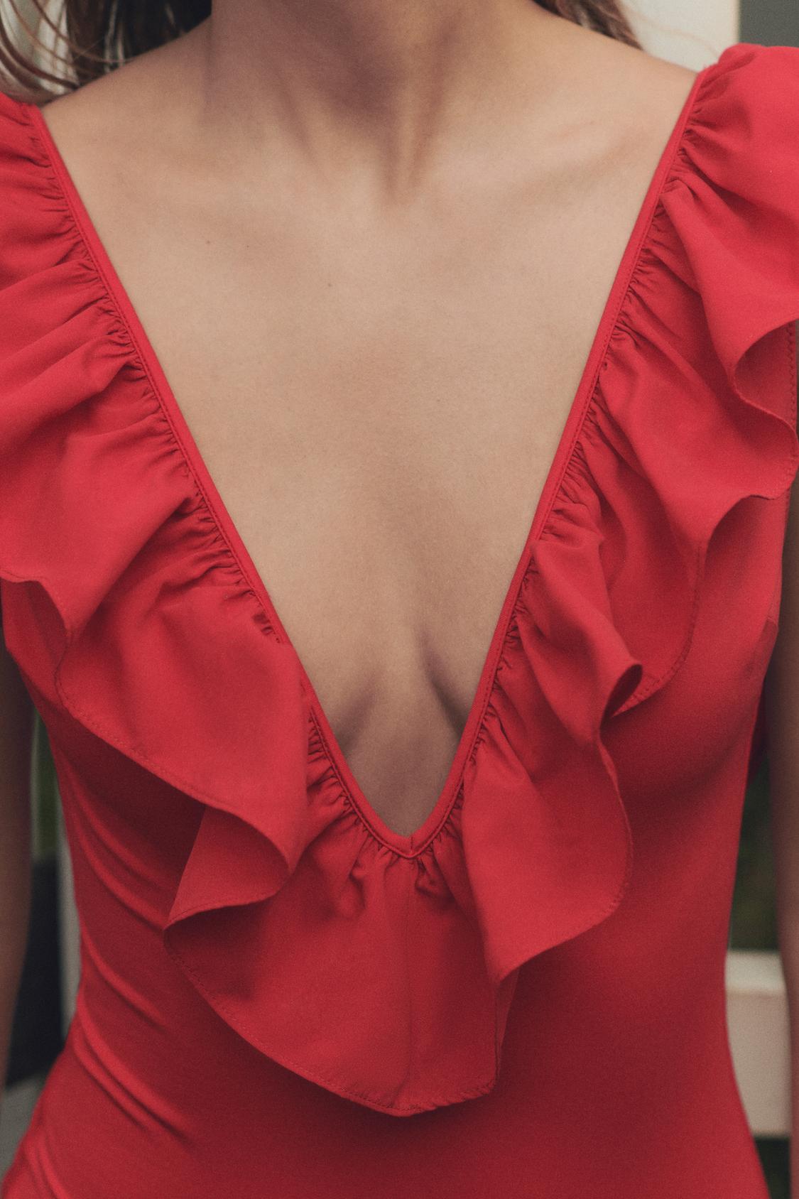 RUFFLED SWIMSUIT