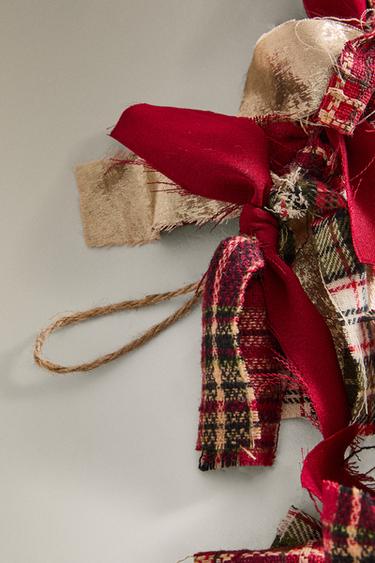 CHRISTMAS FABRIC GARLAND - Red by Zara - Image 3
