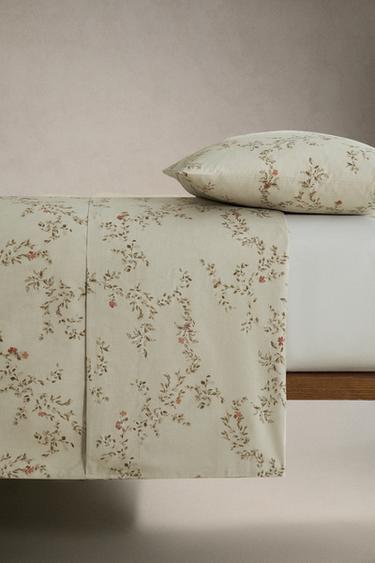 HOUSSE DE COUETTE IMPRIMÉ FEUILLES - Vert d'eau de Zara - Image 2