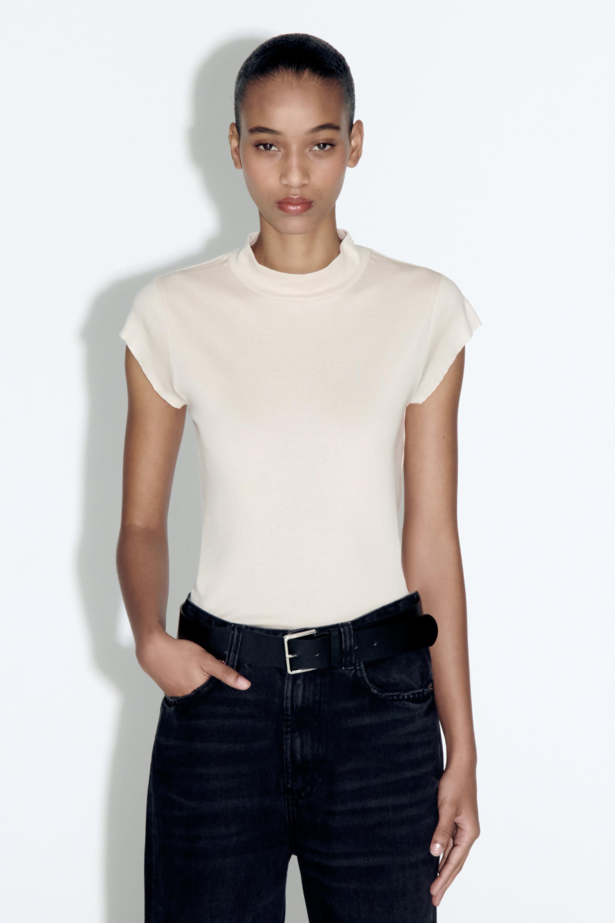 Zara turtleneck 2025 t shirt