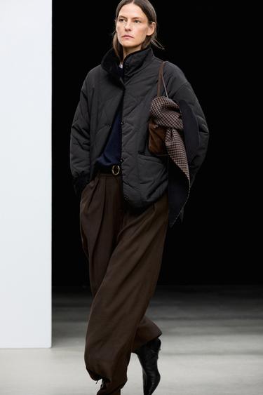 Jacket with wavy stitching detail — Black 2