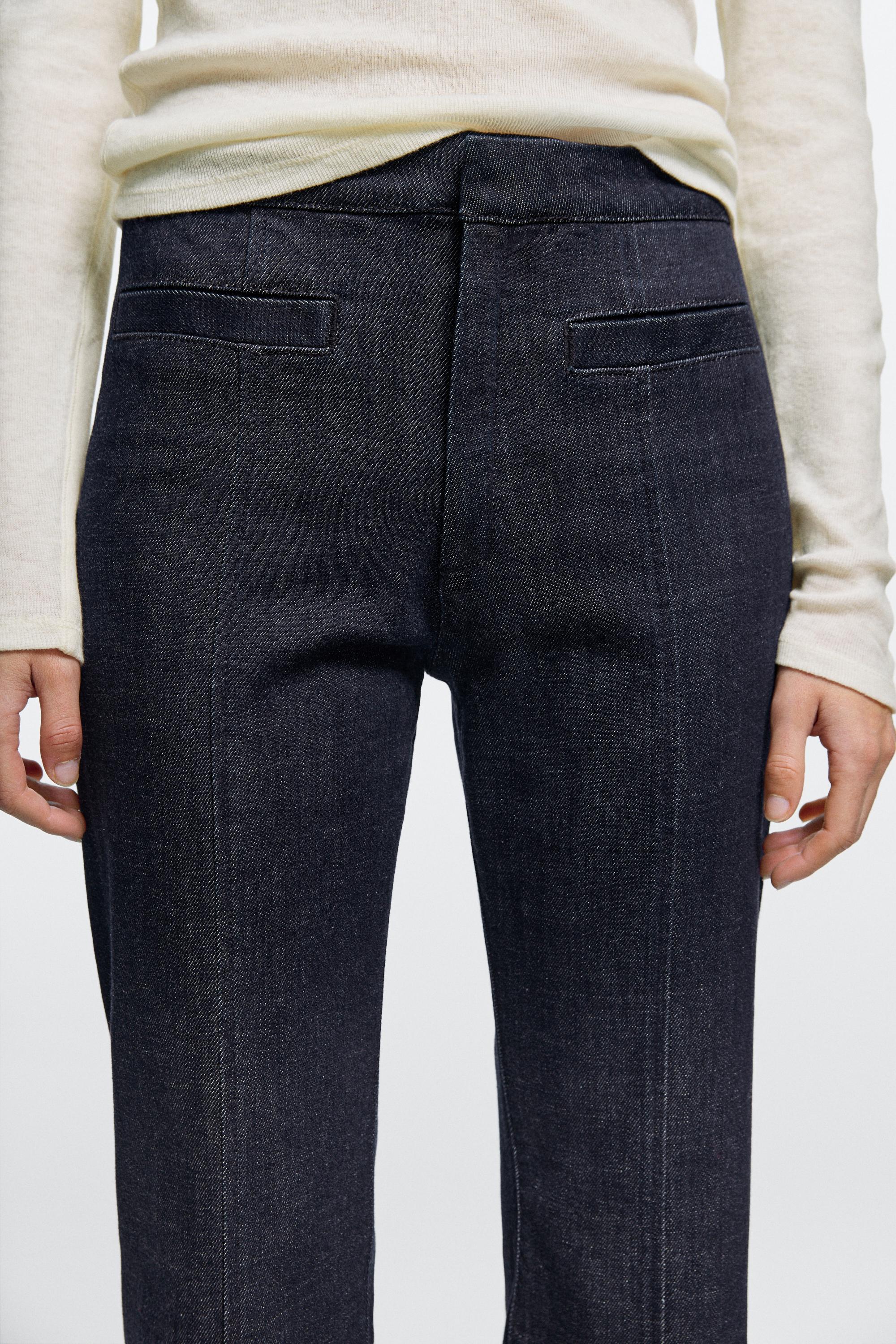 Flare-fit jeans with pocket detail