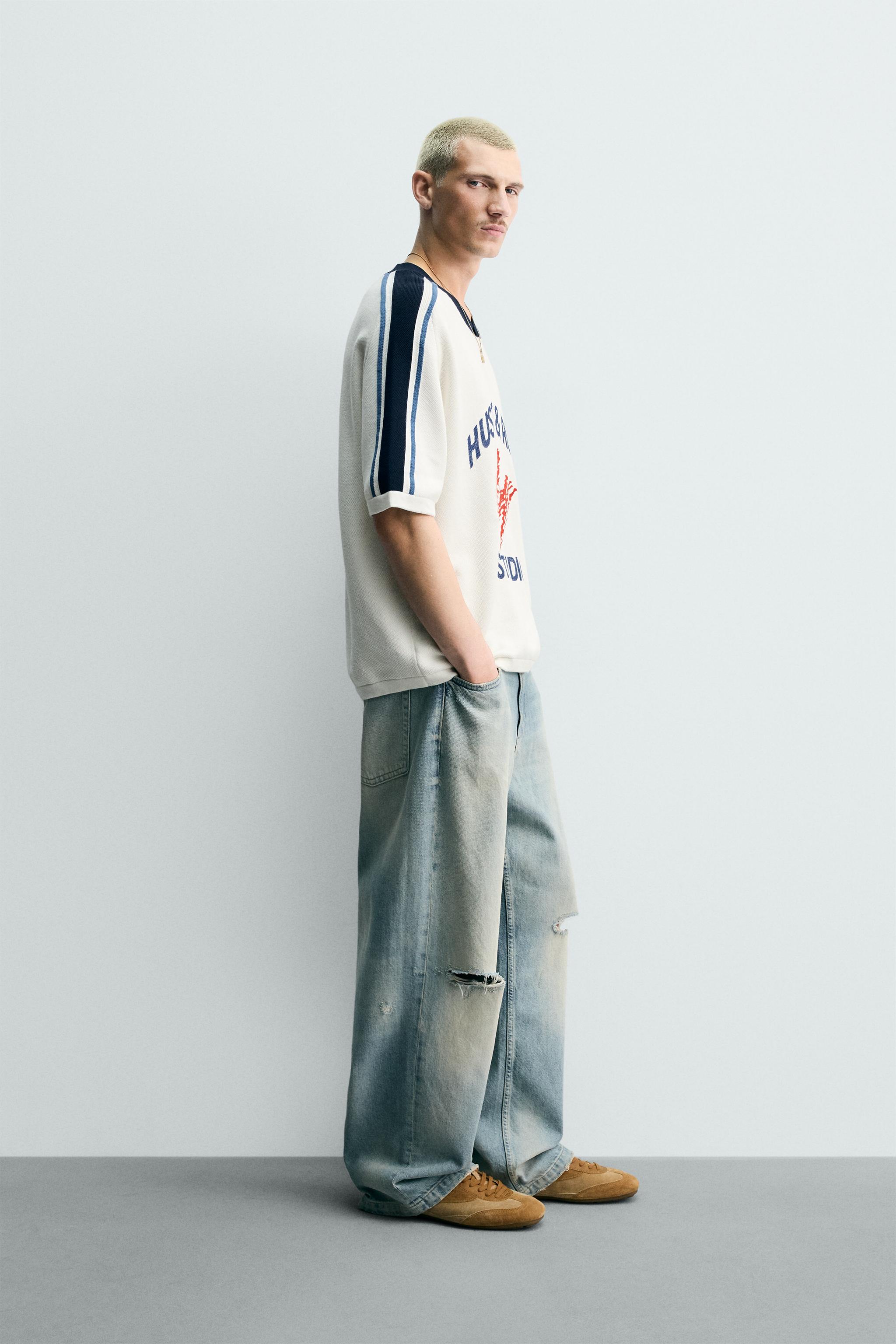 RETRO STRIPE KNIT T-SHIRT