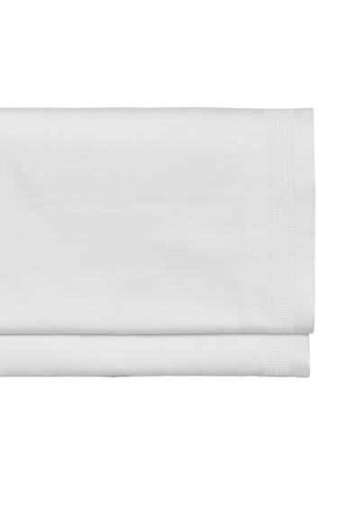 Zara HEMSTITCHED SATEEN FLAT SHEET - White