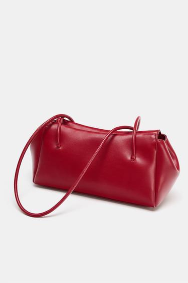 ELONGATED SHOULDER BAG - Red by Zara - Image 3