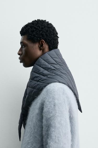 BANDANA TRIANGULAIRE MATELASSÉ - Bleu / Gris de Zara - Image 1