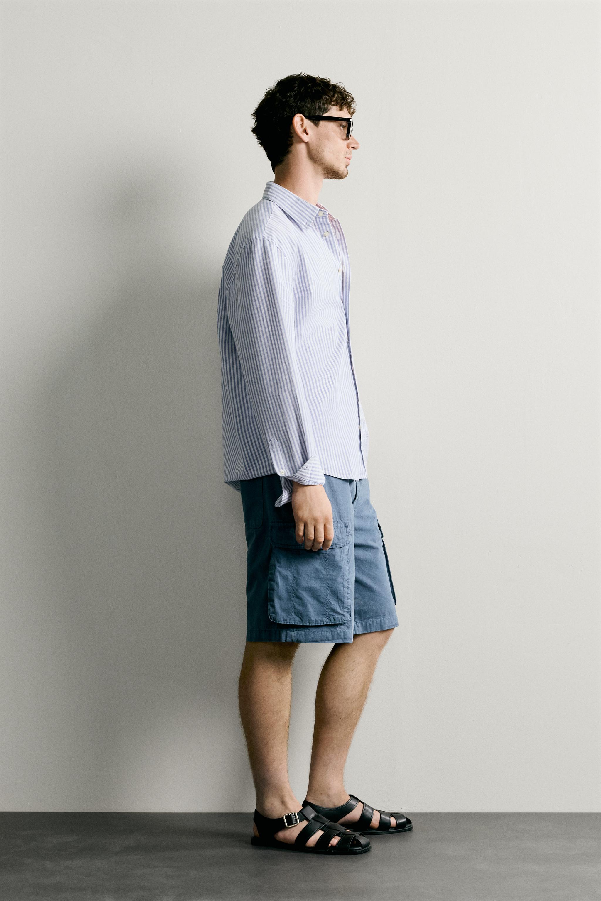 REGULAR FIT TEXTURED OXFORD SHIRT