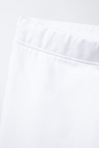 PLAIN CYCLING LEGGINGS - White by Zara - Image 2