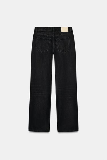 Zara Z1975 LOW-RISE REGULAR FIT JEANS - Black