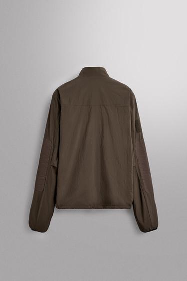 VESTE TECHNIQUE DOUBLURE CONTRASTE - Marron de Zara - Image 1