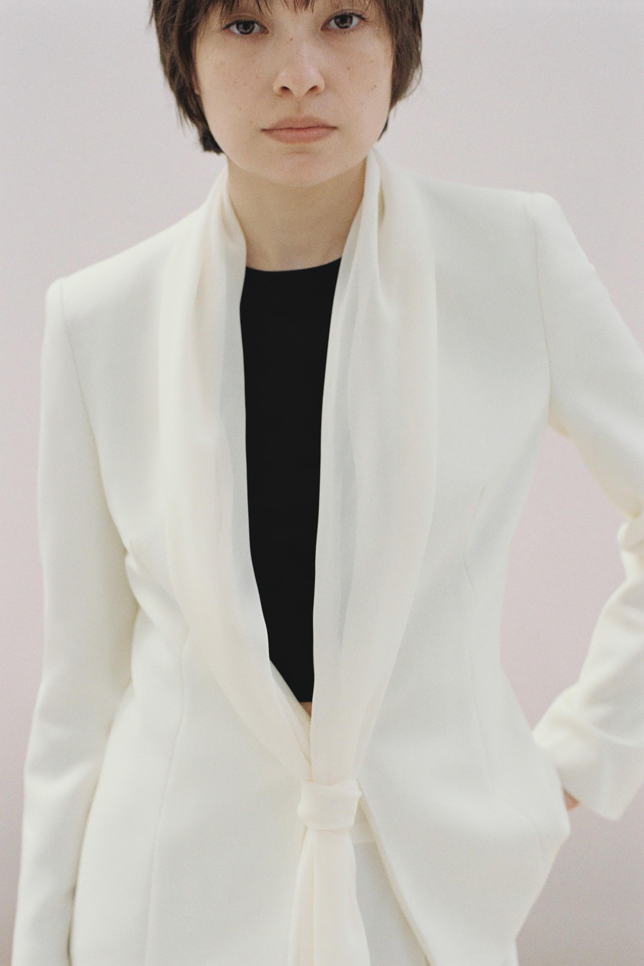【ZARA】●#スカーフ ラペルブレザー●2742/507/251 ZARA】○#スカーフ ラペルブレザー○2742/507/251 (ZARA