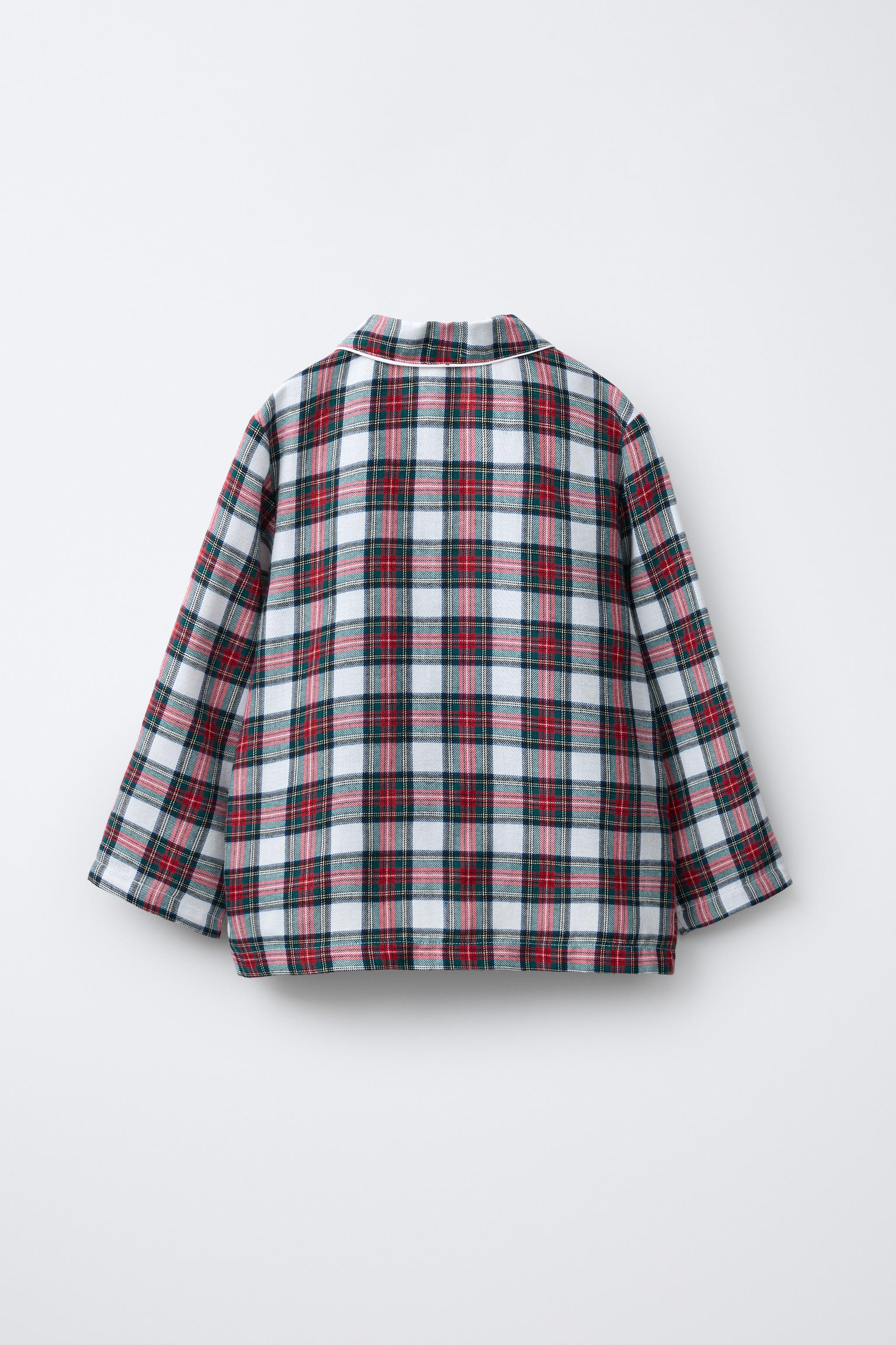 6-14 YEARS/ FLANNEL PLAID PAJAMAS
