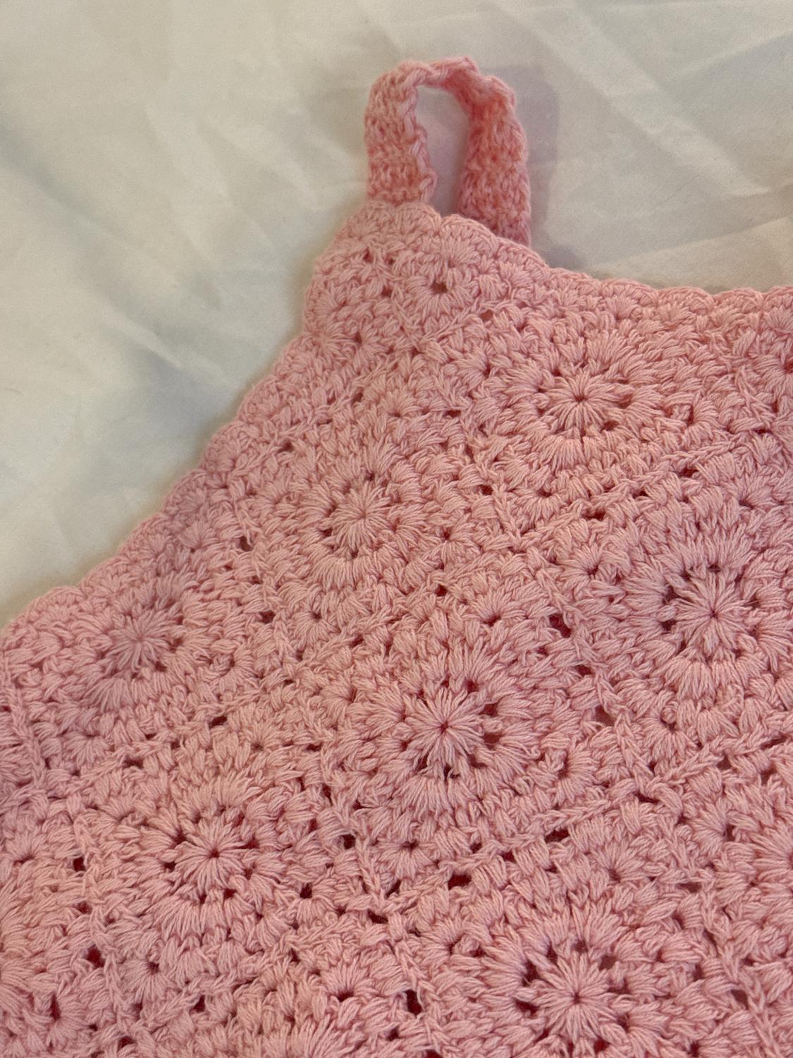 PLAIN CROCHET FLOWER ROMPER - Image 3