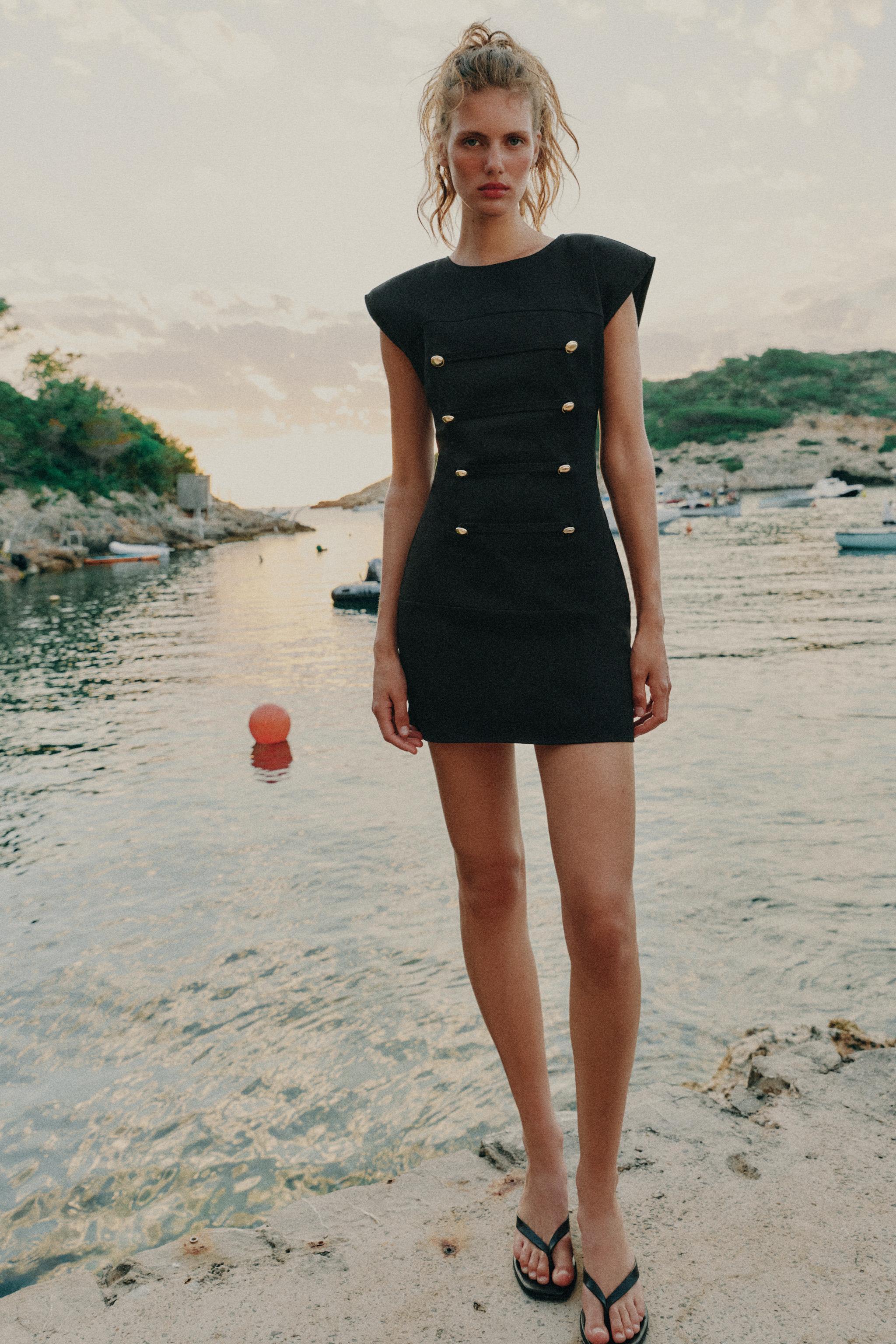casual short black dress Sleeveless With Pockets and more! Little Black Dress: From Casual