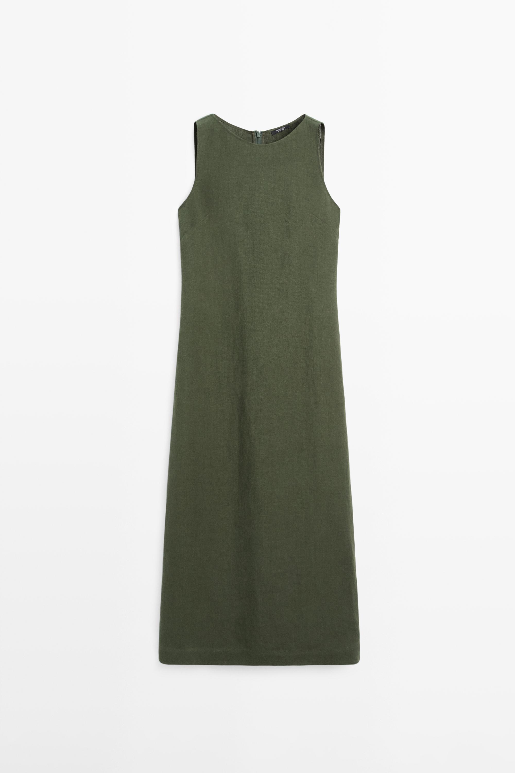 Long linen dress