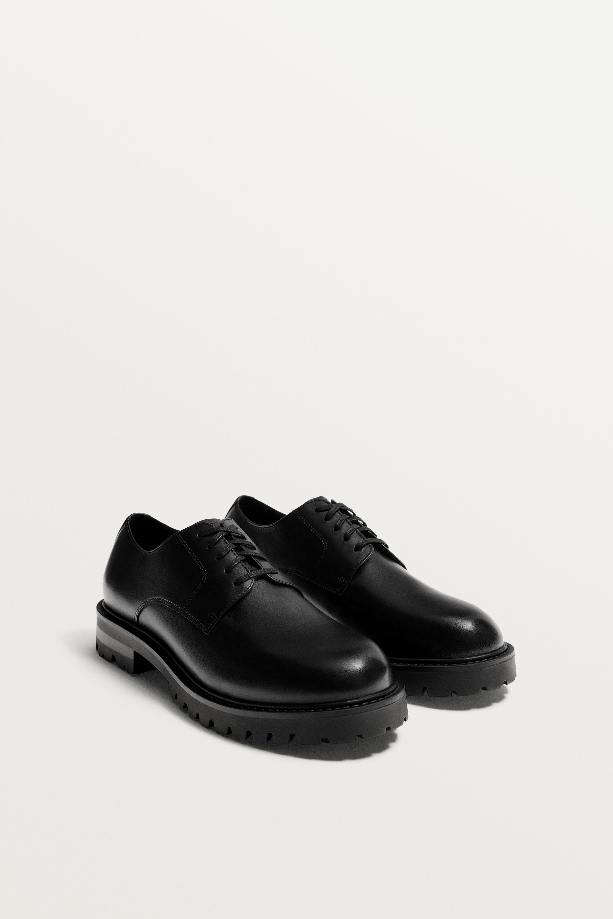 princess polly baby blue dress Black Oxford Shoe main image 0