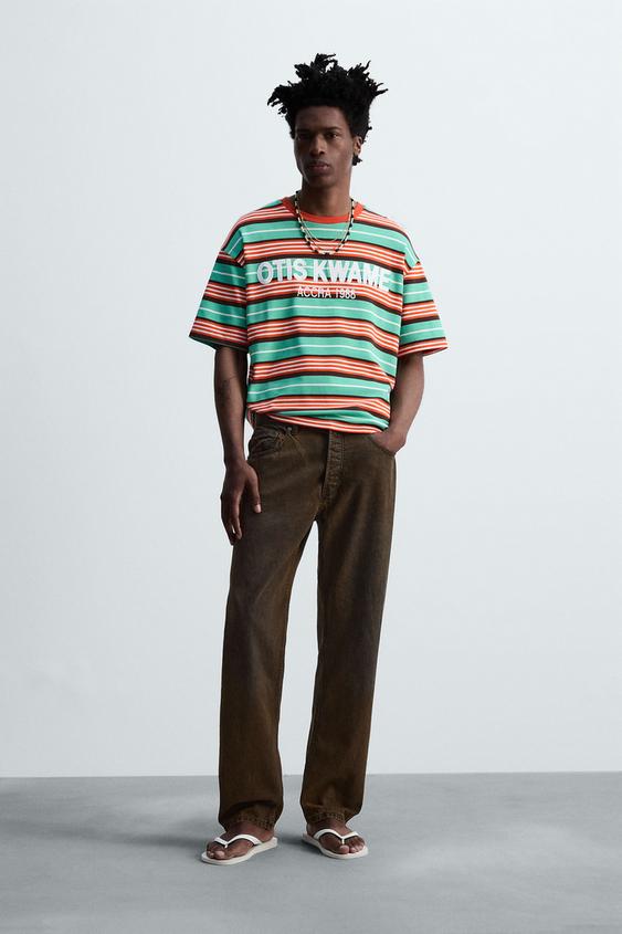 EMBROIDERED STRIPED T-SHIRT © OTIS KWAME KYE QUAICOE