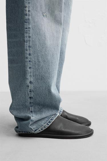 Zaras CLOGS I SKINN - Svart - Bild 0