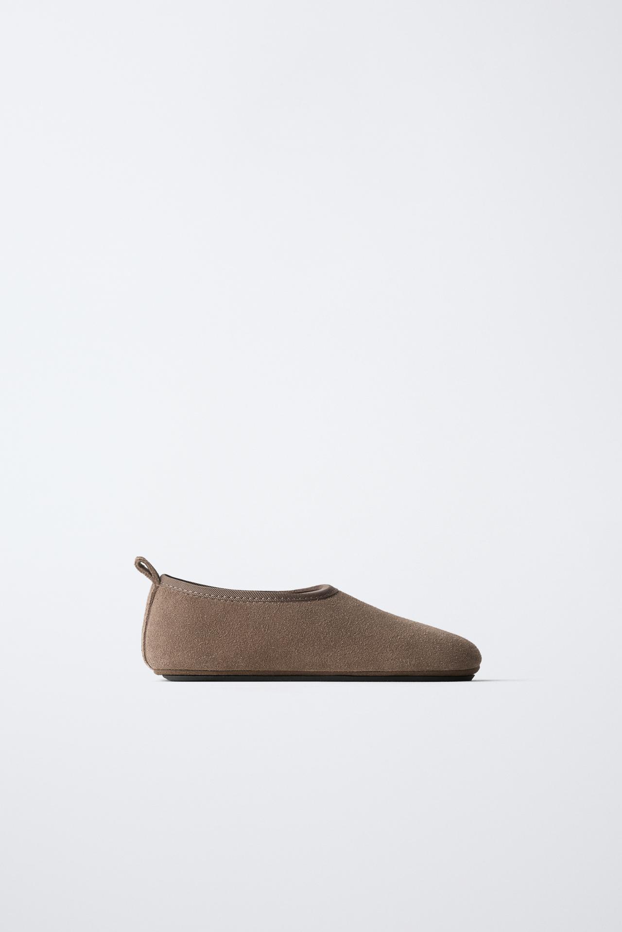 LEATHER SHOES — Taupe Gray
