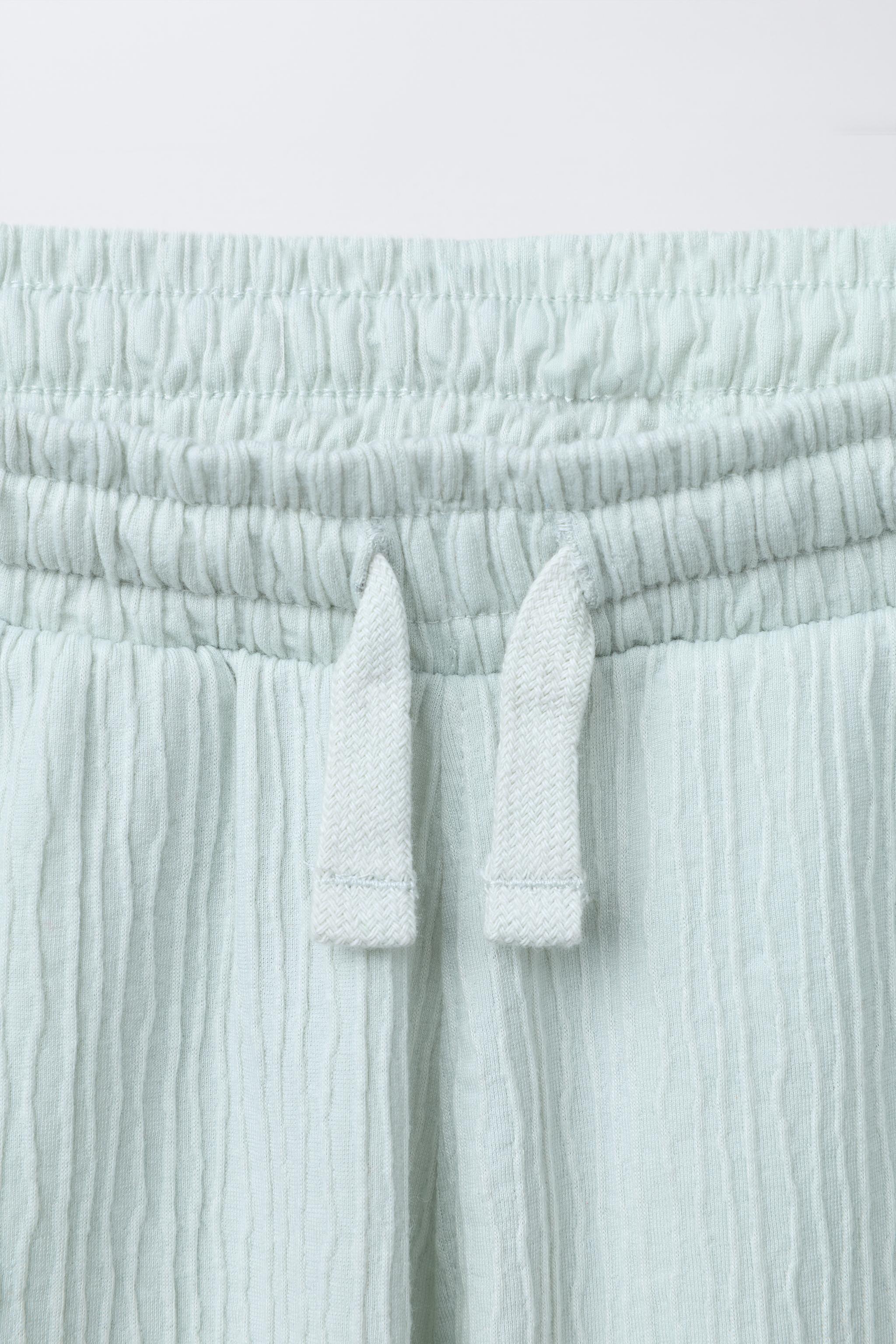 TEXTURED POLO SHIRT AND BERMUDA SHORTS SET