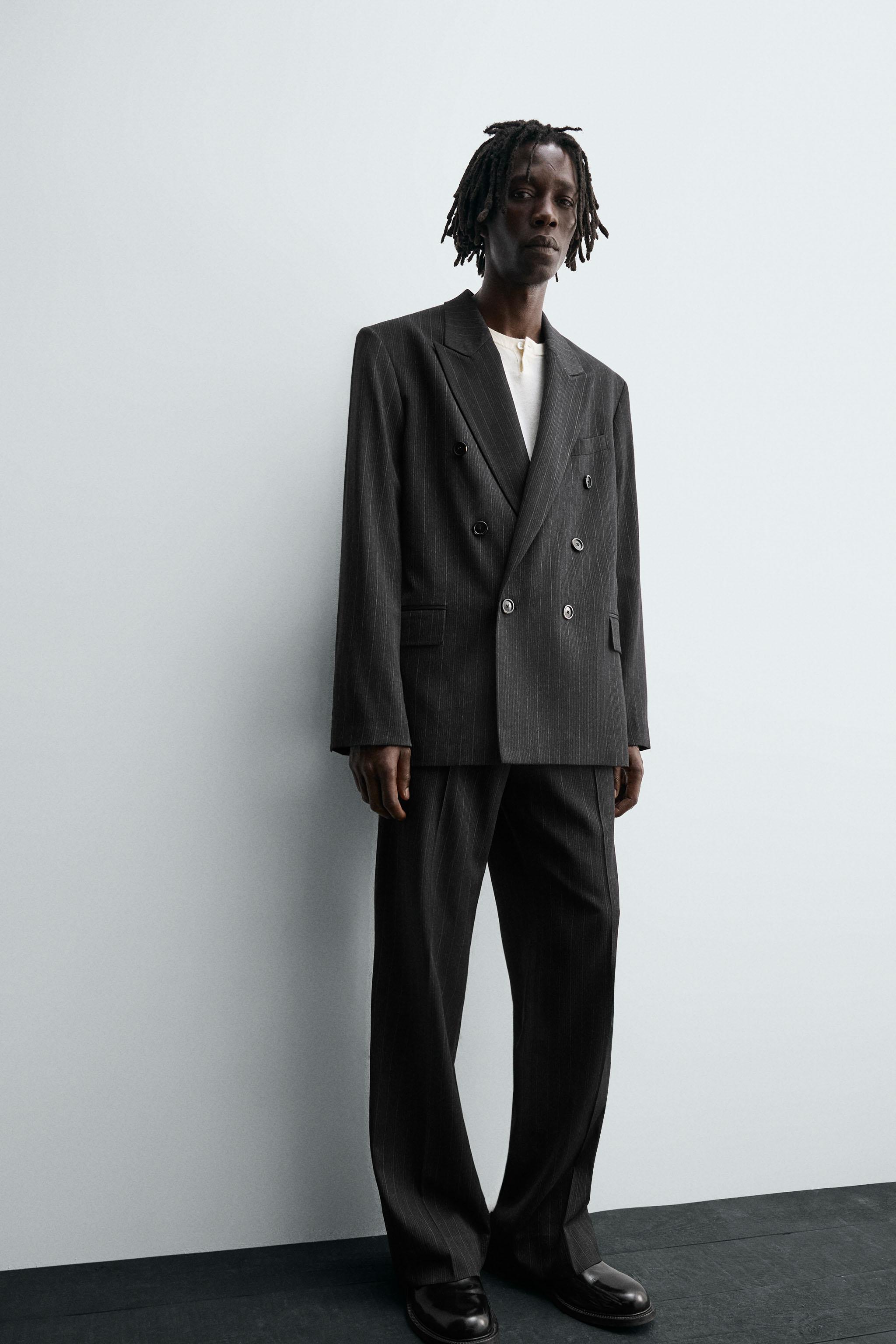 ストライプ柄テクスチャースーツ | ZARA Japan / 日本