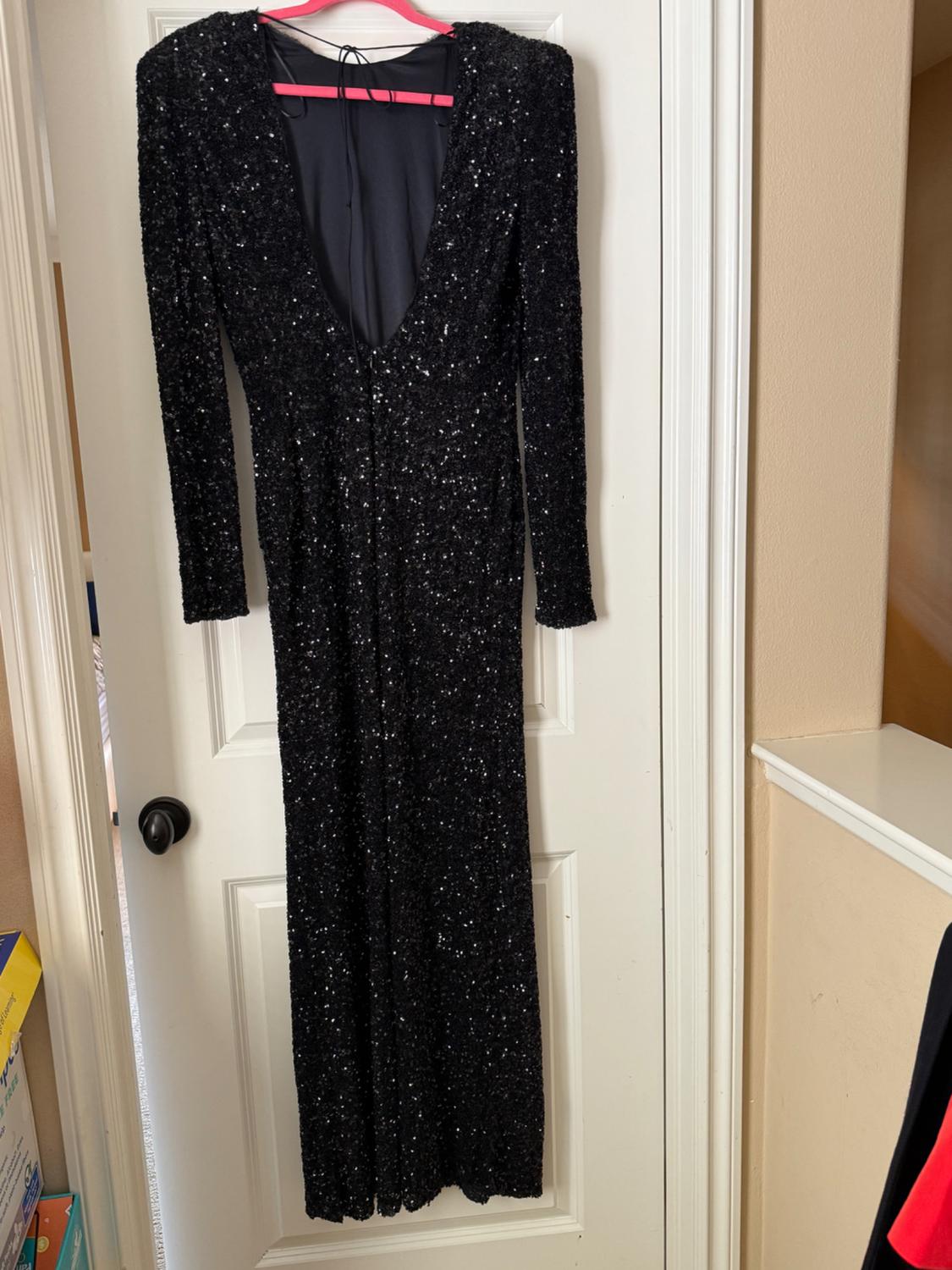 SHOULDER PADS SEQUIN DRESS ZW COLLECTION - Image 5