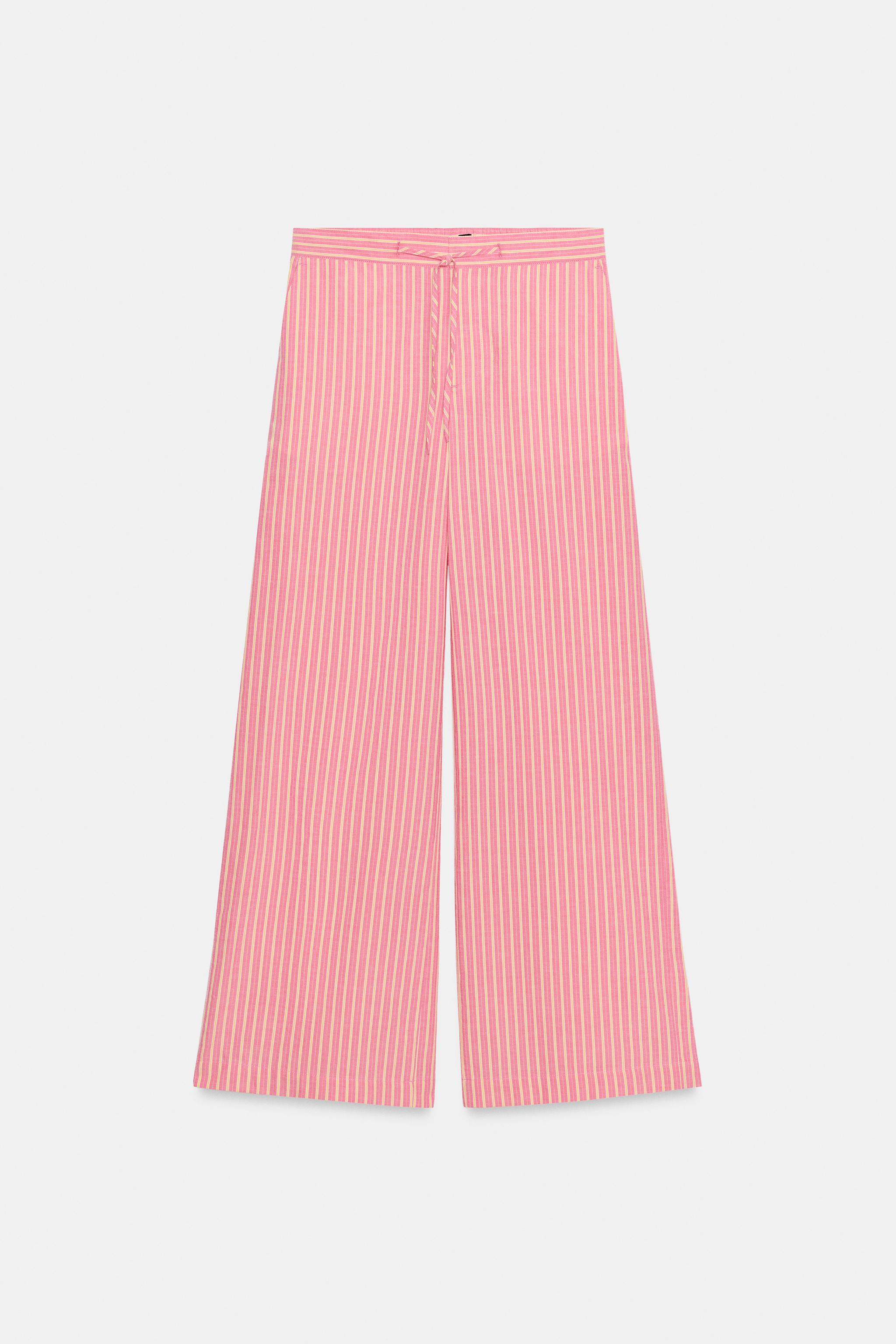 WIDE STRIPED PANTS